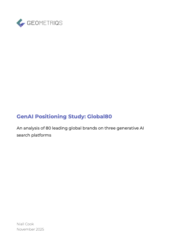 GenAI Positioning Study: Global80 Report